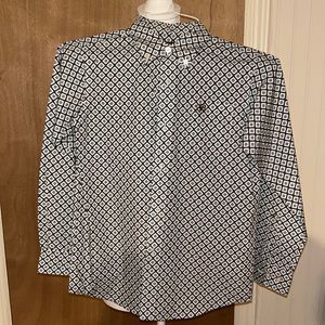 Boys Ariat Button down Long Sleeve Shirt